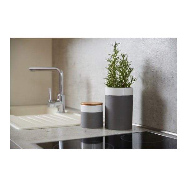 Contenitore in ceramica con coperchio in bambù , 450 ml Malta - Wenko-image-3