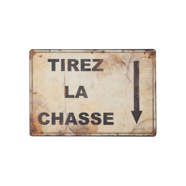 Cartello in metallo Tirez - Antic Line
