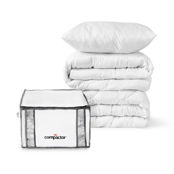 Set di organizer per vestiti sottovuoto/rinforzati in tessuto 2 pz 42x25x25 cm Life – Compactor-image-1