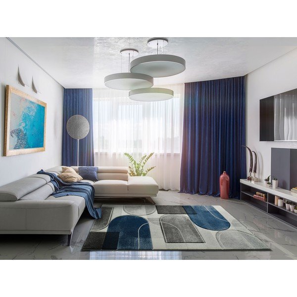 Tappeto grigio-blu Mya, 120 x 170 cm - Universal-image-1