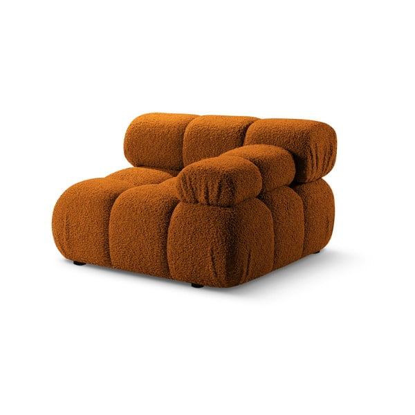 Modulo divano bouclé arancione (angolo destro) Bellis - Micadoni Home-image-4