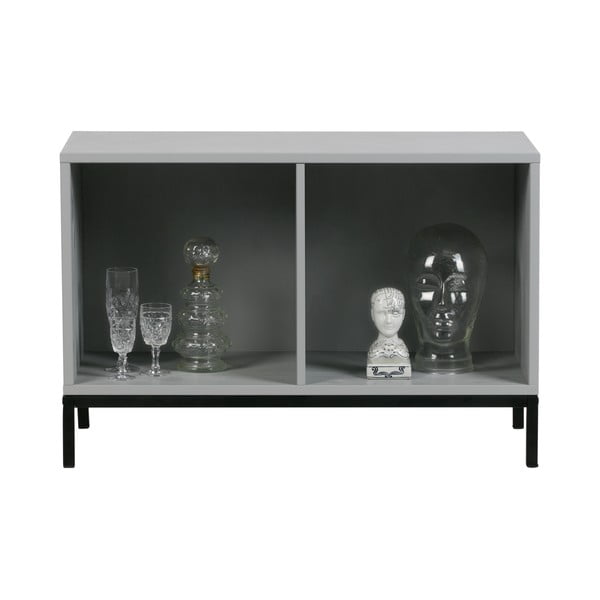 Libreria modulare grigia in legno di pino 81x41 cm Vt - vtwonen-image-4