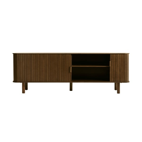 Tavolo TV marrone in rovere 56x160 cm Cavo - Unique Furniture-image-1