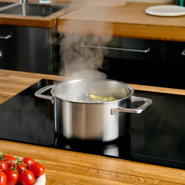 Casseruola in acciaio inox con coperchio incluso per induzione 4 l Lucca 3.0 – FABINI-image-1