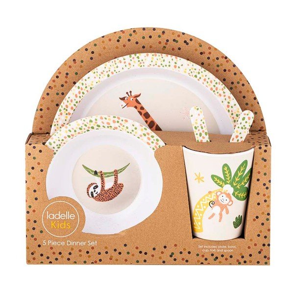 Set da pranzo per bambini 5 pezzi Jungle - Ladelle-image-1