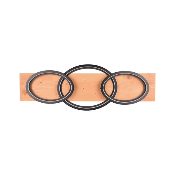 Nero-marrone Apparecchio da soffitto dimmerabile a LED 33x97 cm Barca - Trio-image-2