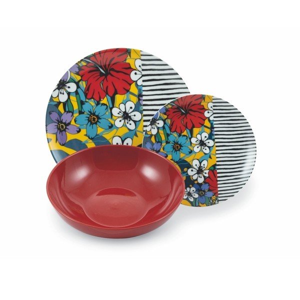 18dílná sada barevného nádobí z porcelánu a kameniny VDE Tivoli 1996 Caribbean Queen-image-4