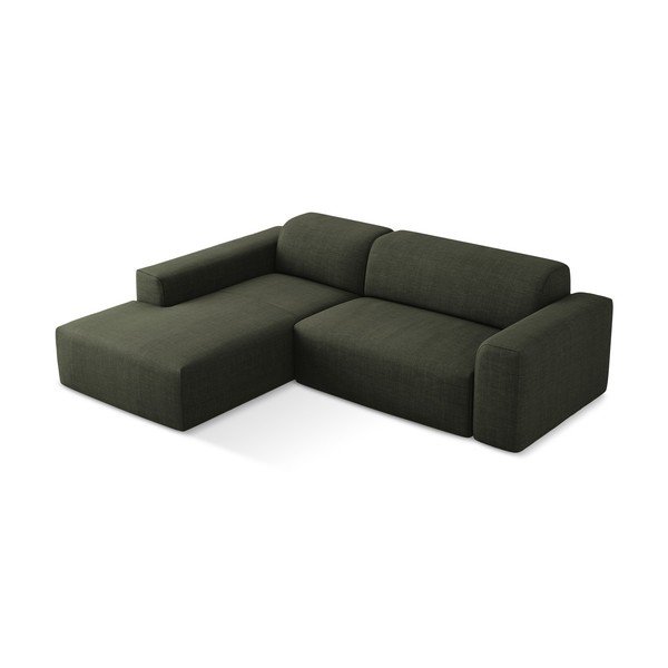 Divano angolare verde (con penisola a sinistra/con chaise lounge) Keli – Makamii-image-3