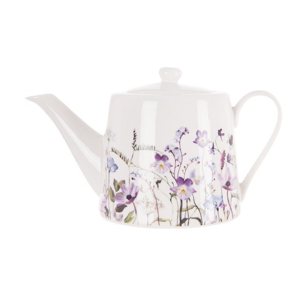 Teiera bianca/viola in porcellana 1 l Louka – Orion-image-3