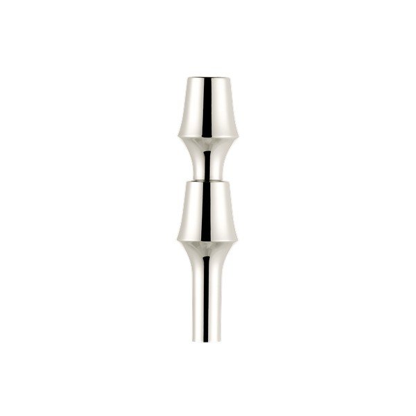 Vaso color argento lucido in metallo (altezza totale 11 cm) BMF – STOFF Nagel