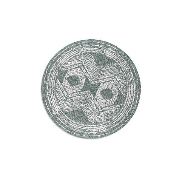 Tappeto rotondo per esterni verde crema ø 140 cm Gemini - Elle Decoration-image-2