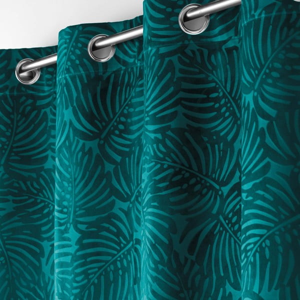 Tenda blu in velluto 140x240 cm Analia – douceur d'intérieur-image-1