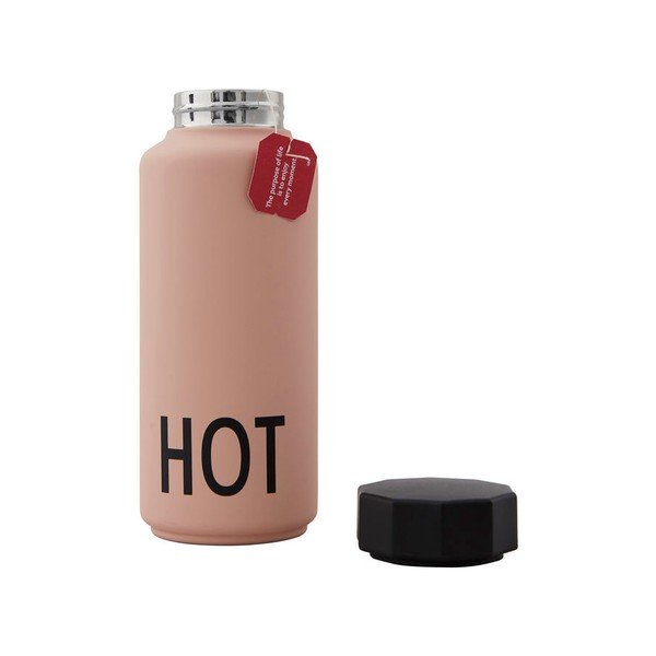Bottiglia termica rosa , 500 ml Hot - Design Letters-image-3