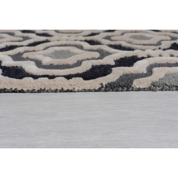 Tappeto in lana grigio scuro 200x290 cm Moorish Amira - Flair Rugs-image-4