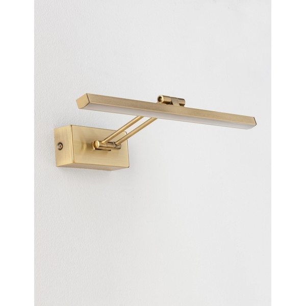 Lampada da parete LED color ottone in metallo con struttura flessibile Marnell – Nova Luce-image-3