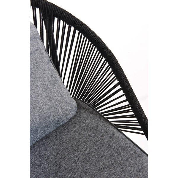 Divano da giardino nero a tre posti North - Bonami Selection-image-3