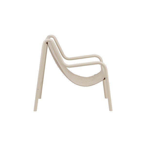Poltrona da esterno beige in metallo Nokk – noo.ma-image-2