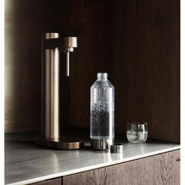 Set per bevande gassate marrone in acciaio inox Brus – Stelton-image-1