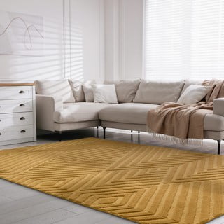 Tappeto in lana giallo ocra 200x290 cm Hague - Asiatic Carpets