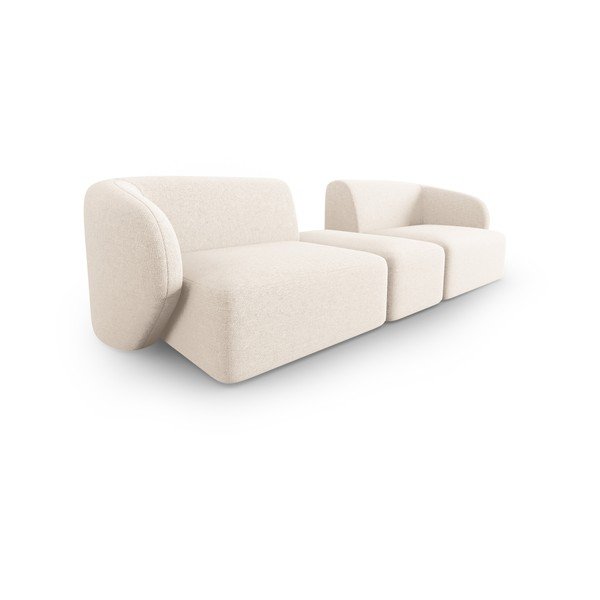 Divano beige con rivestimento in ciniglia 246 cm Paolo – Milo Casa-image-2
