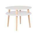 Tavolino grigio chiaro UFO, ⌀ 57 cm - Ragaba