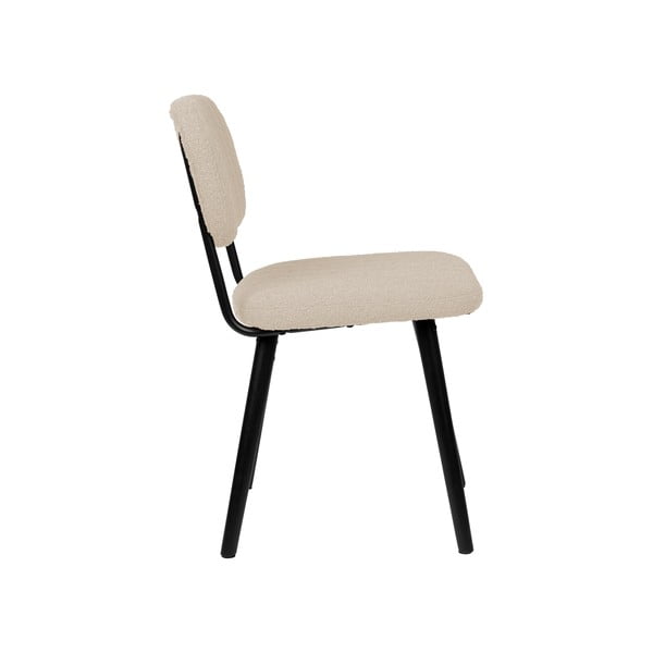 Sedia da pranzo color crema Jake – White Label-image-3