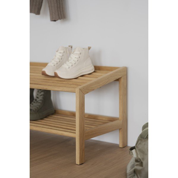 Scarpiera in rovere di colore naturale Hillmond - Rowico-image-4