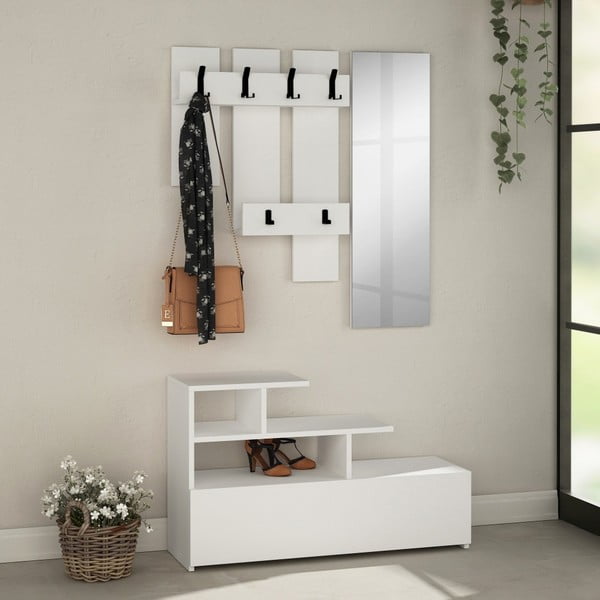 Set da corridoio bianco Vesty - Kalune Design-image-1