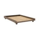 Letto matrimoniale marrone in pino massiccio con rete inclusa 140x200 cm Social – Karup Design