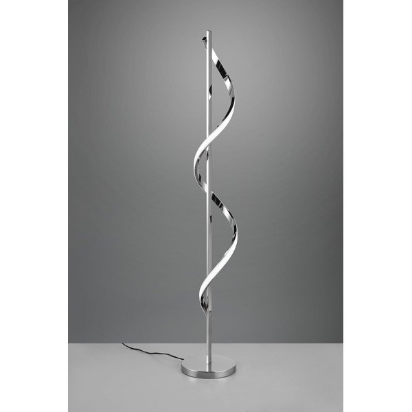 Lampada da terra a LED dimmerabile in argento lucido (altezza 120 cm) Isabel - Reality-image-2