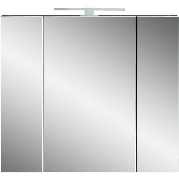 Mobile bagno grigio scuro con specchio 76x71 cm - Germania