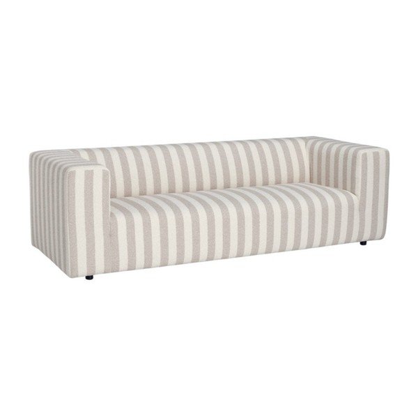 Divano beige/color crema con rivestimento in ciniglia 220 cm Lisa – Ellos Home
