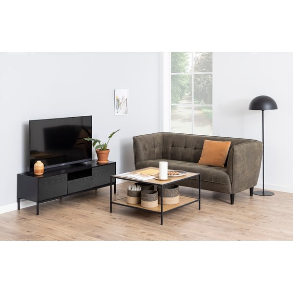 Mobile TV nero effetto frassino 140x45 cm Seaford - Actona-image-1