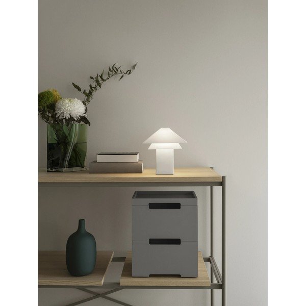 Lampada da tavolo LED bianca con paralume in metallo con intensità regolabile (altezza totale 33,5 cm) Sanaka – Blomus-image-4