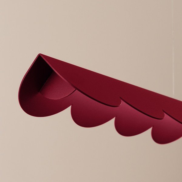 Lampadario LED burgundy in alluminio BISCUIT – Thoro-image-3