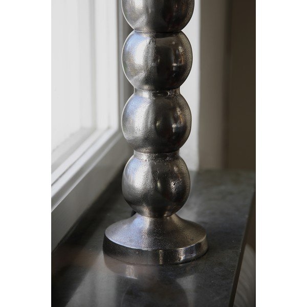 Lampada da tavolo argentata (altezza totale 33 cm) Gong – Markslöjd-image-1