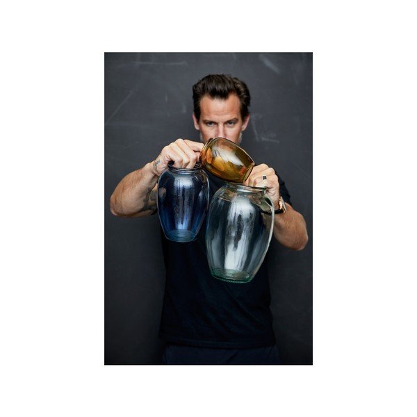 Vaso in vetro blu Kusintha - Bitz-image-3