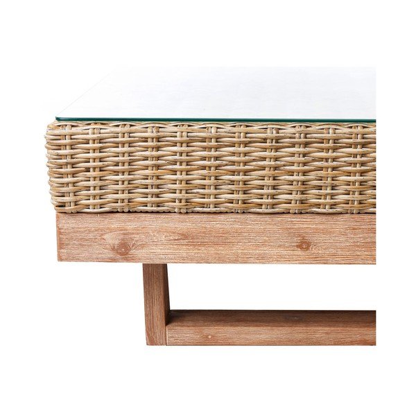 Tavolo da giardino in rattan artificiale 80x80 cm Patsy - LDK Garden-image-2