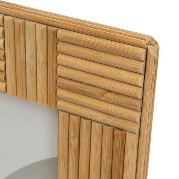 Cornice in piedi in bambù di colore naturale 23x28 cm - Casa Selección-image-2
