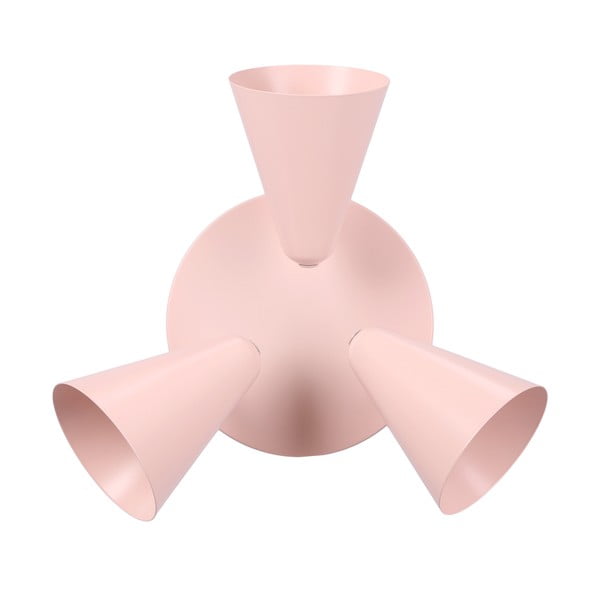 Lampada da soffitto rosa chiaro con paralume in metallo 34x34 cm Amor - Candellux Lighting-image-2