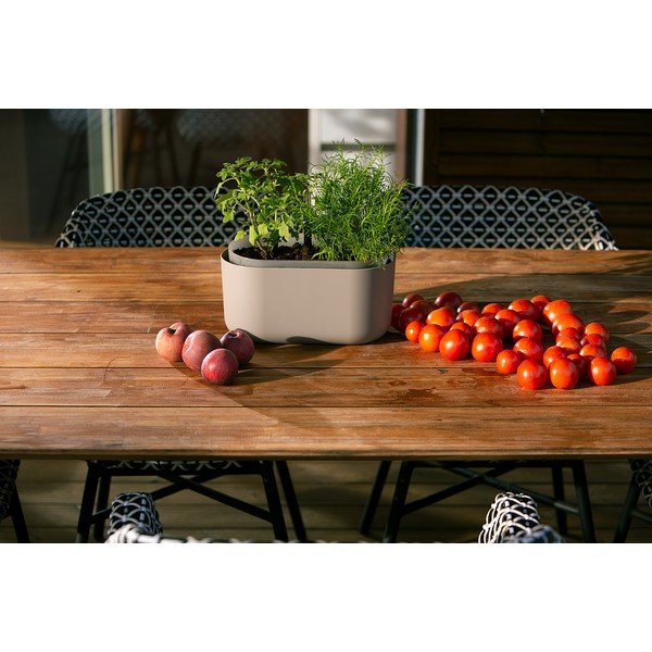 Fioriera beige autoinnaffiante Tolita - Plastia-image-2