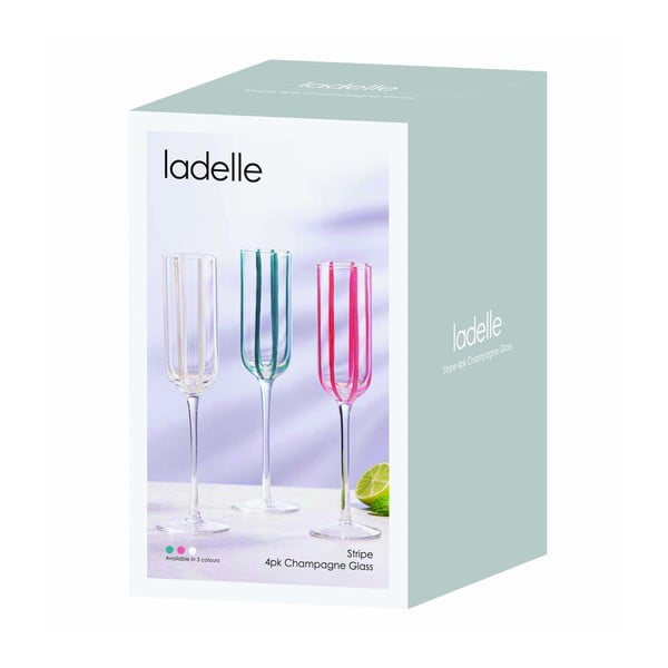 Set di bicchieri da bollicine 4 pz 180 ml Stripe – Ladelle-image-3