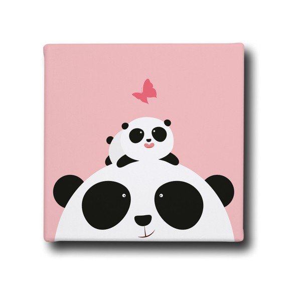 Obraz Mr. Little Fox Panda And Panda Baby