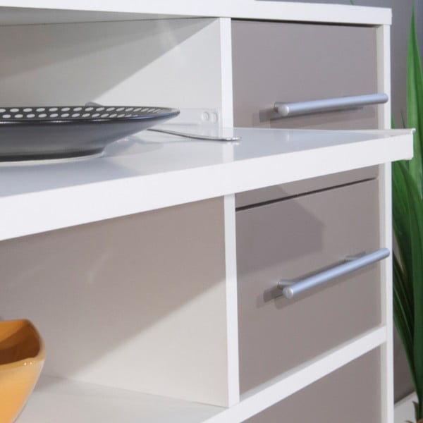 Mobile da cucina grigio con ripiani Marius - TemaHome-image-1