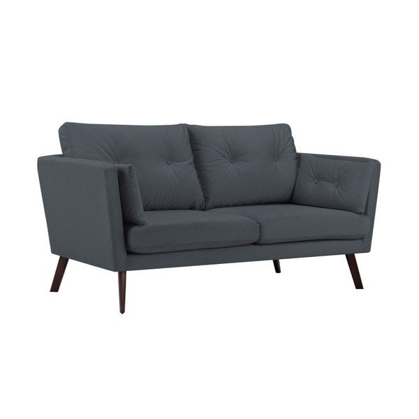 Divano a 3 posti grigio scuro Elena - Mazzini Sofas
