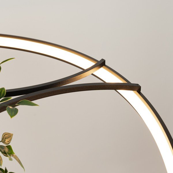 Lampadario LED nero in alluminio ø 110 cm RIO – Thoro-image-2