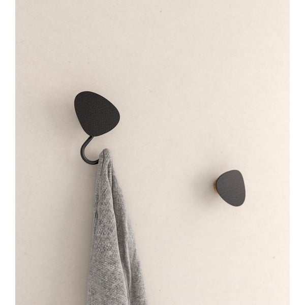 Gancio da parete nero in acciaio Dot S Bull – LIND DNA-image-2