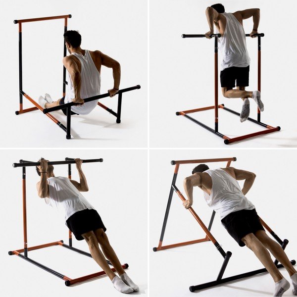 Barra per le trazioni con istruzioni per gli esercizi di fitness - InnovaGoods-image-2