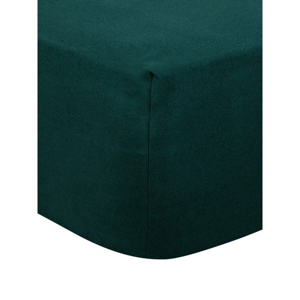 Lenzuolo di flanella verde Port Maine , 160 x 200 cm Erica - Westwing Collection