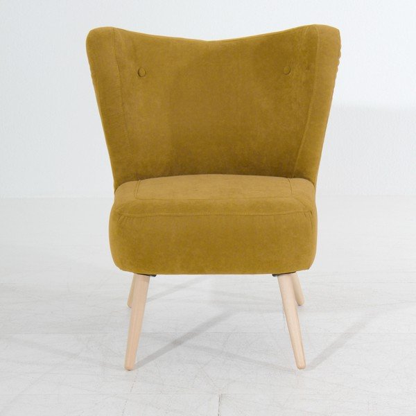 Poltrona gialla Sari Velur - Max Winzer-image-2